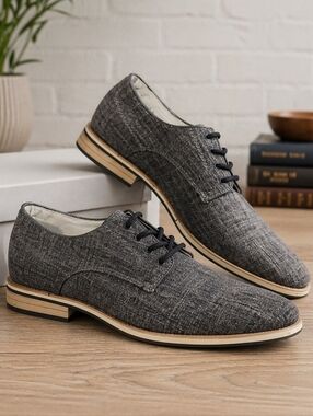 Giorgio Brutini Gray Oxford Shoes Mens 9 Lace Up Lightweight Comfort Dress Casua
